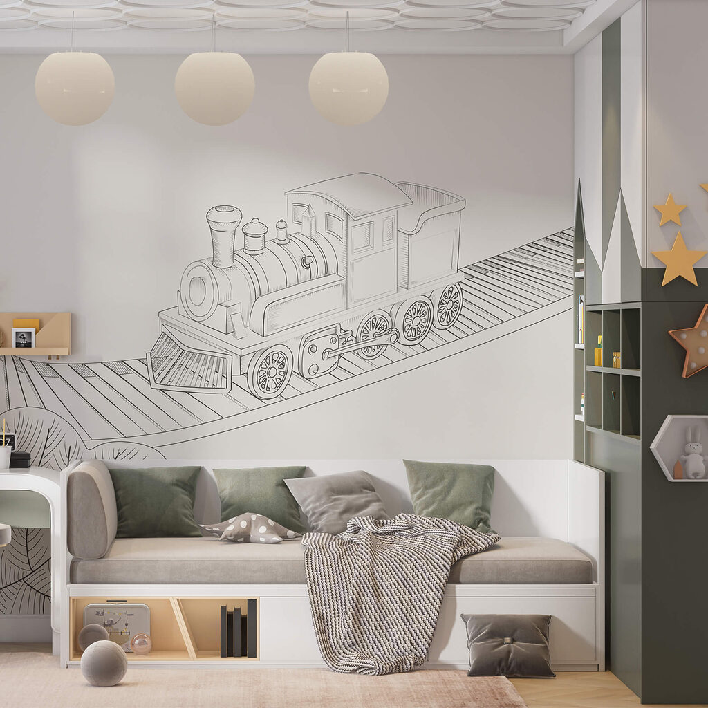 Tren sobre un puente — interior 2