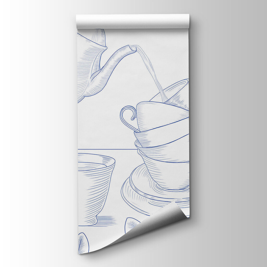Tazas entre hojas — vista del producto
