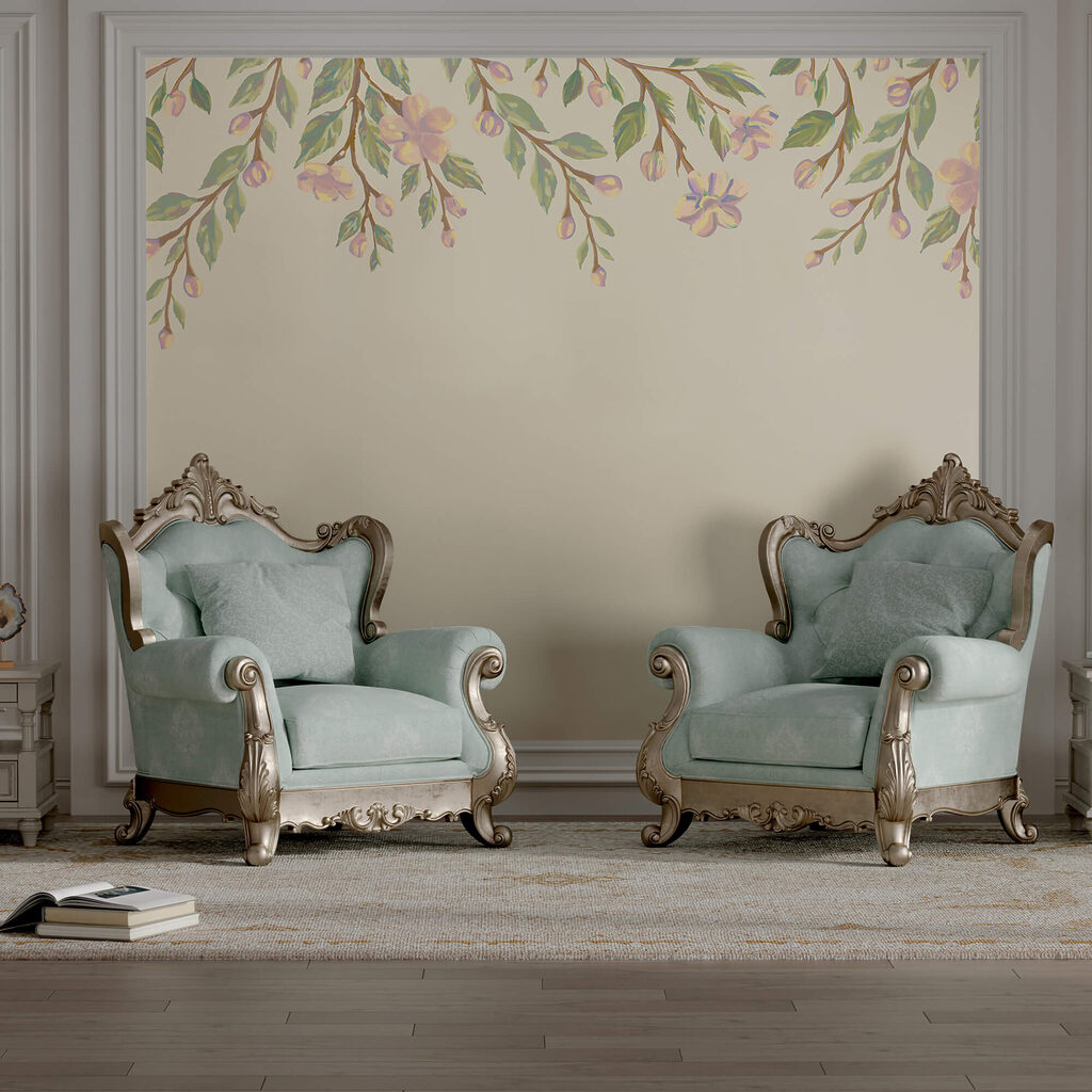 Ramas en flor colgantes — interior 1