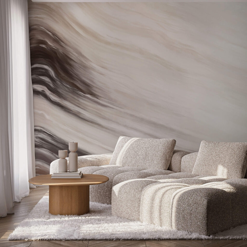 Pintura fluida en pardos — interior 1
