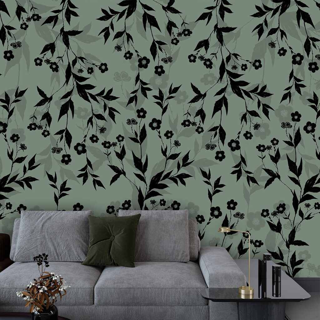 Ramitas negras sobre gris — interior 2