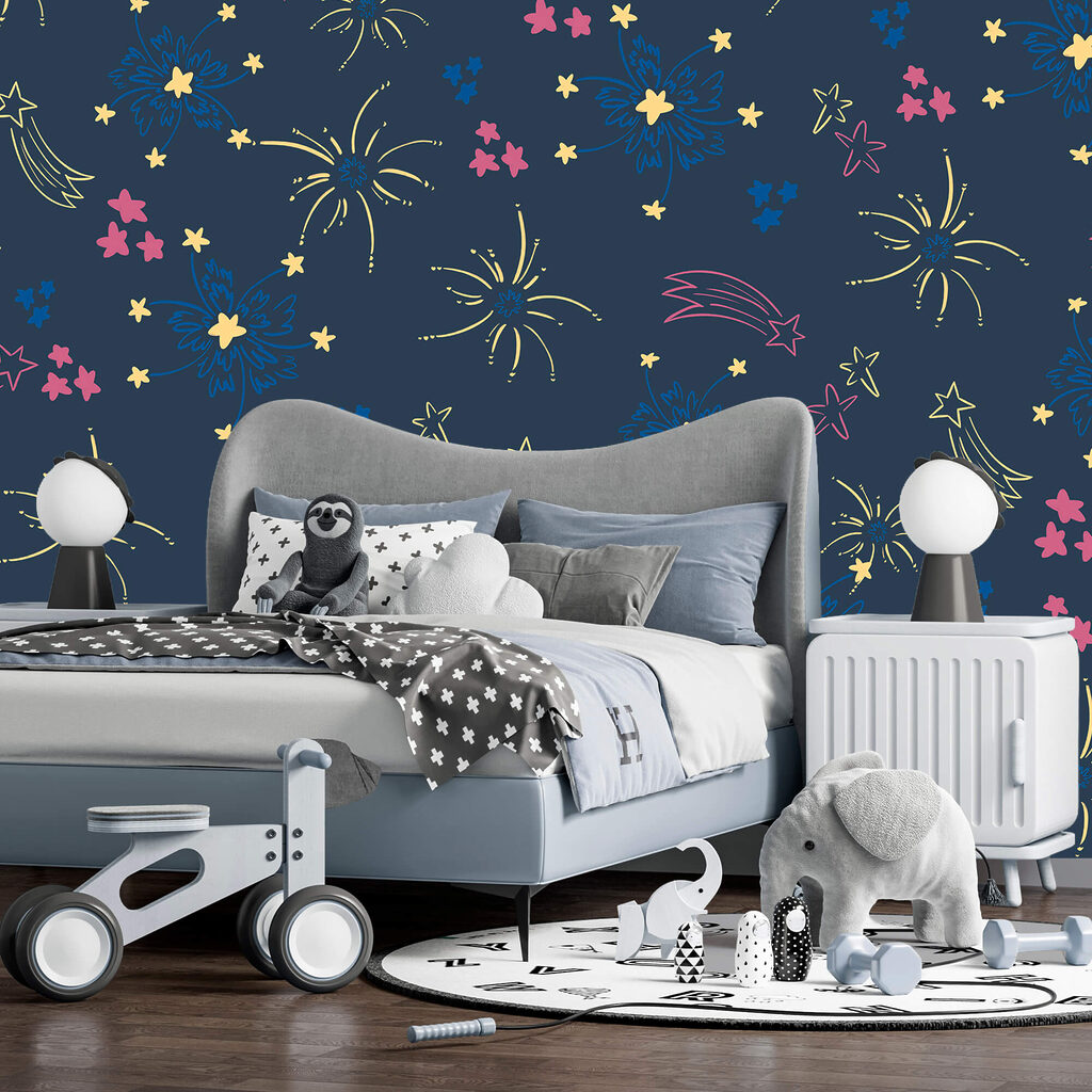 Estrellas sobre azul noche — interior 1