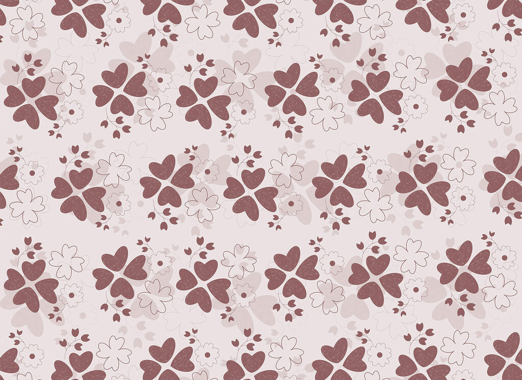 Florecitas rosas que caen — diseño completo