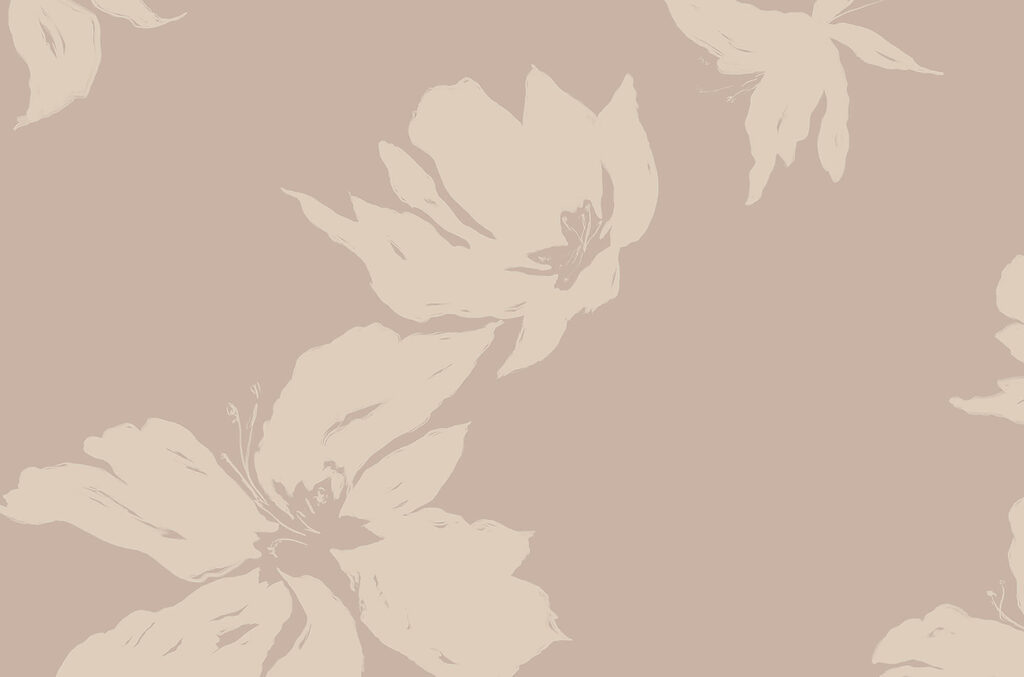 Siluetas de flores — diseño completo