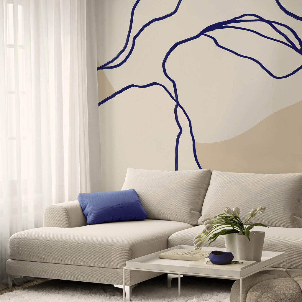 Líneas sueltas sobre color — interior 3