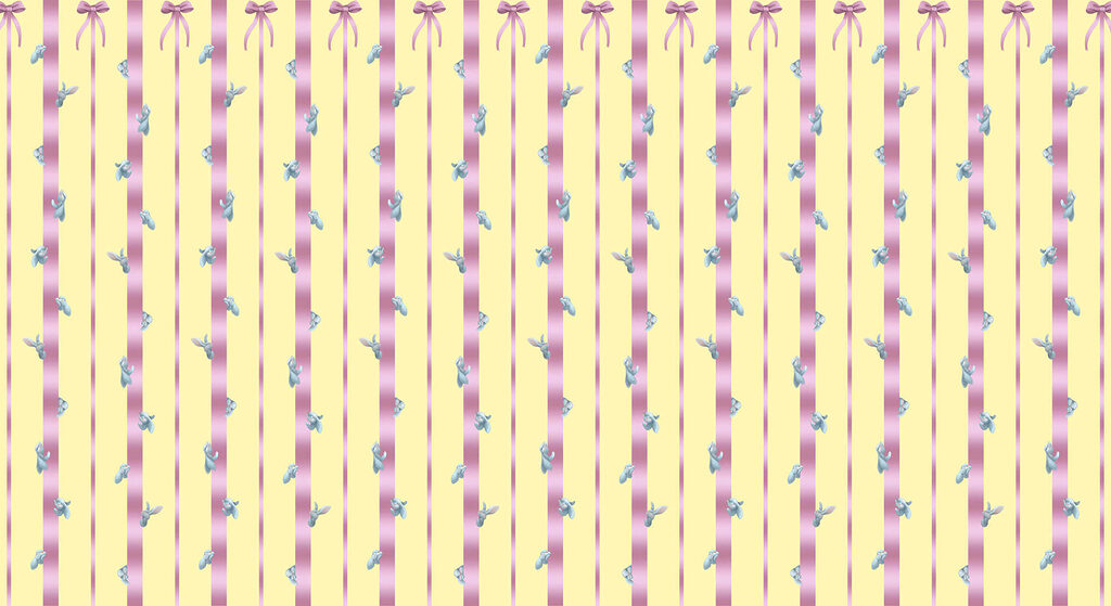 Lazos rosas en franjas — diseño completo