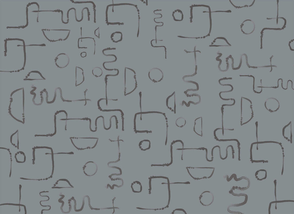 Líneas sueltas en gris — diseño completo