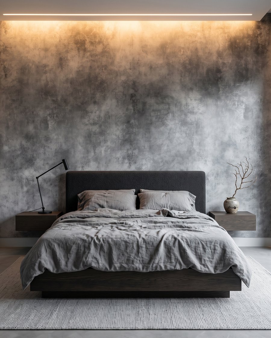 Niebla gris en un interior