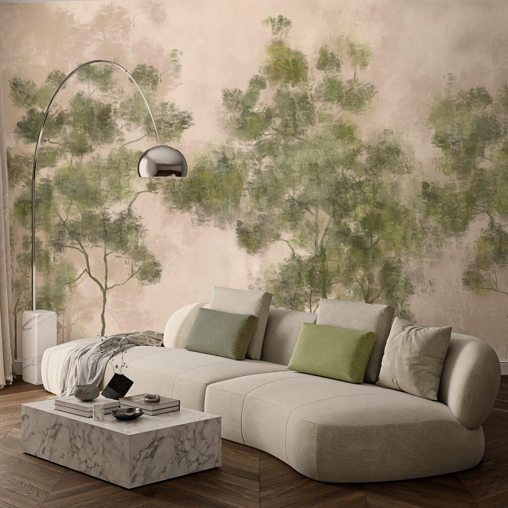 Árboles en tonos verdes — interior 2