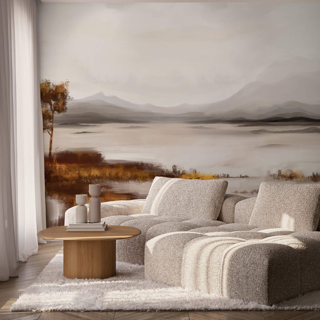 Lago con orilla ocre — interior 1
