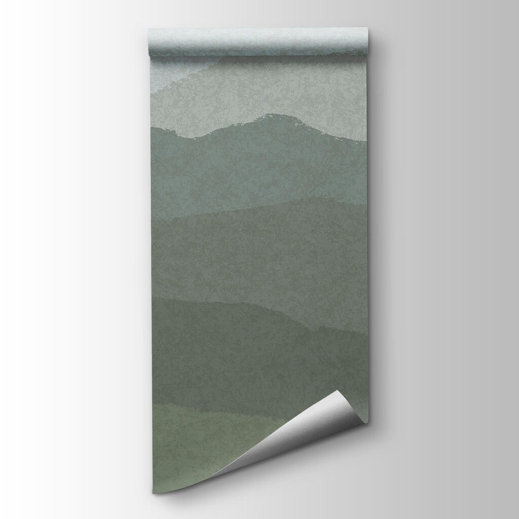 Montañas en capas verdes — vista del producto