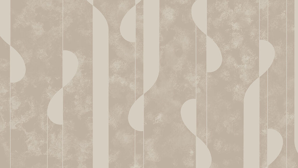 Curvas entre rayas verticales — diseño completo