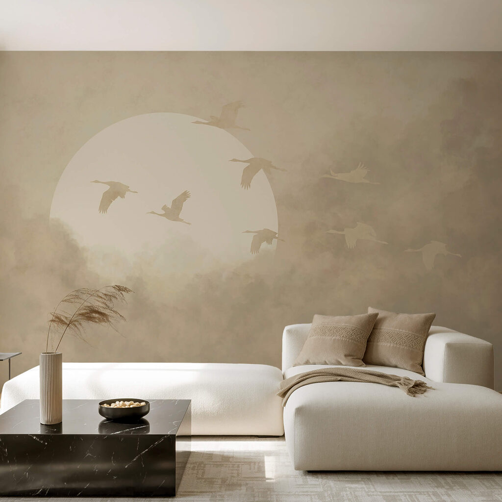 Aves y sol pálido — interior 2