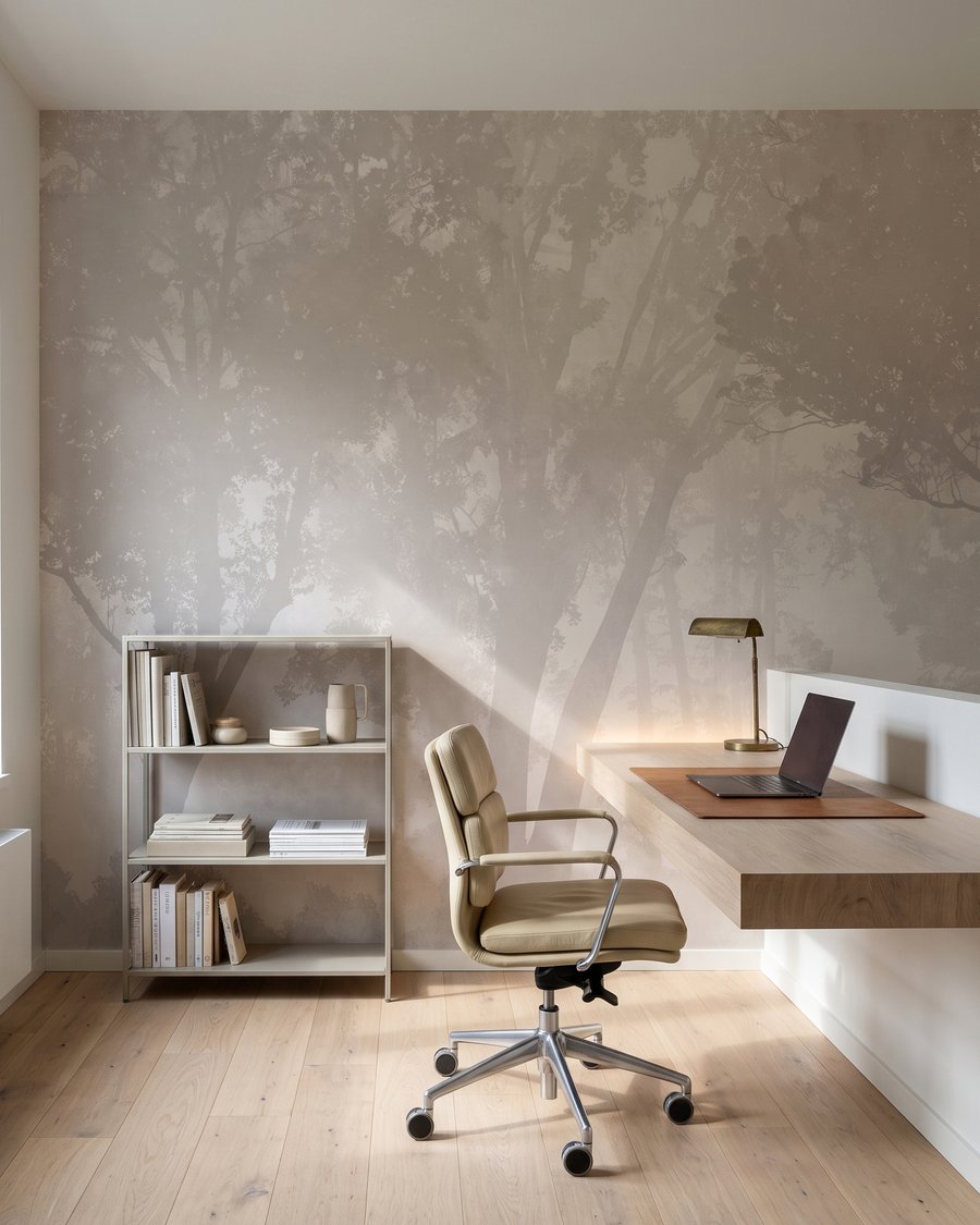 Bosque suave en neblina — interior 6