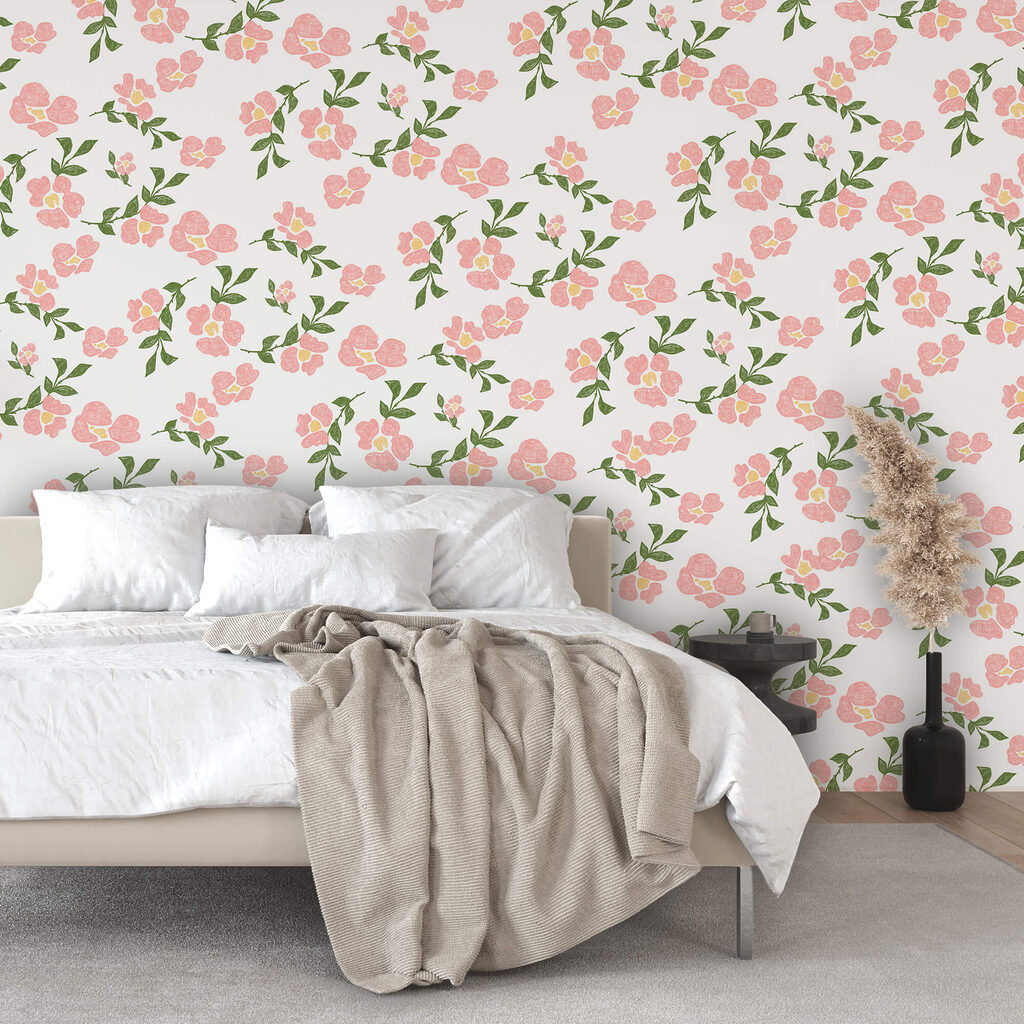 Ramas rosas en flor — interior 2