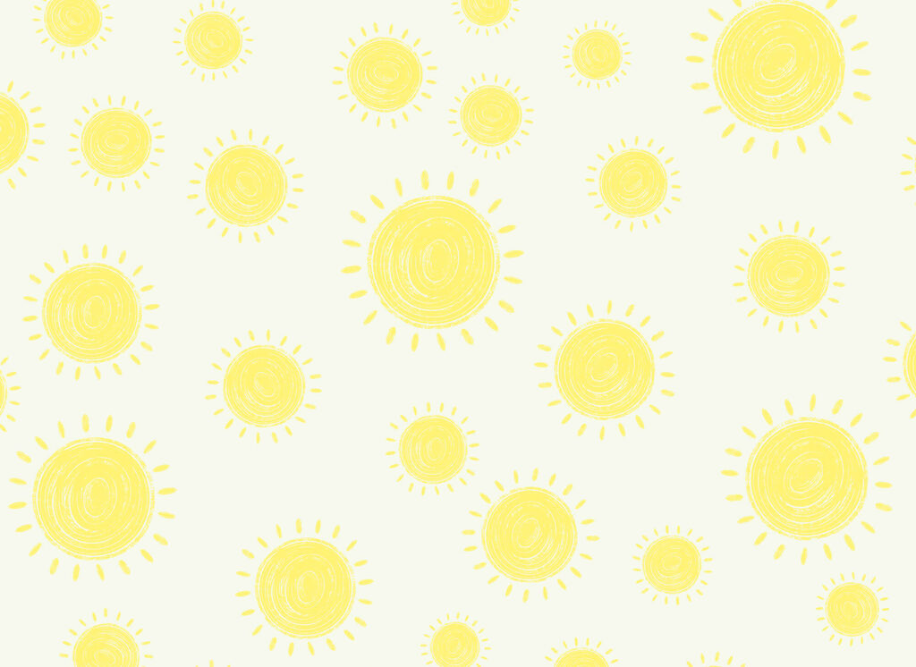 Soles amarillos radiantes — diseño completo
