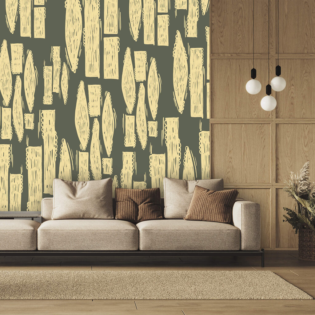 Barras ocres pintadas — interior 1