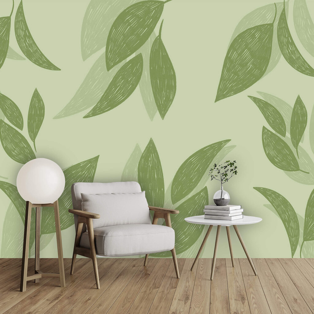 Pares de hojas verdes — interior 2