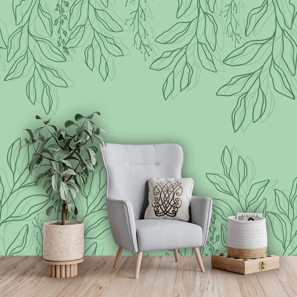 Ramas que enmarcan verde — interior 2