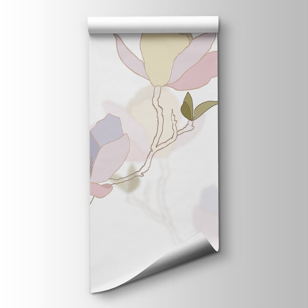 Magnolias sobre fondo blanco — vista del producto