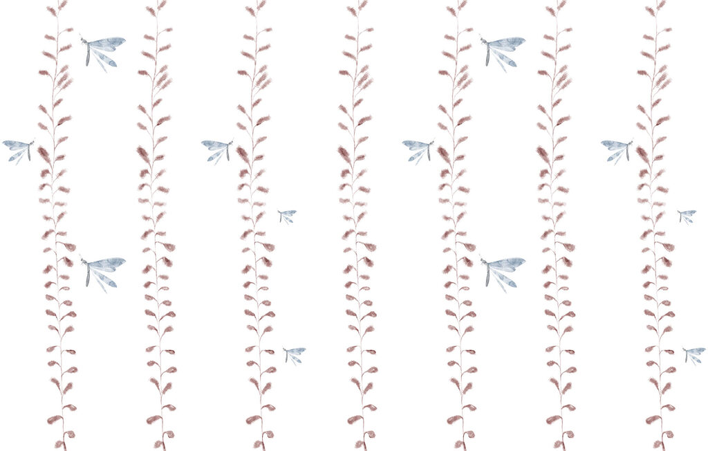 Ramas finas con mariposas — diseño completo