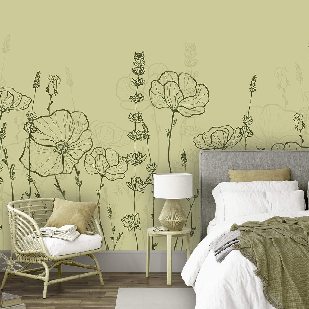 Líneas de flores finas — interior 1