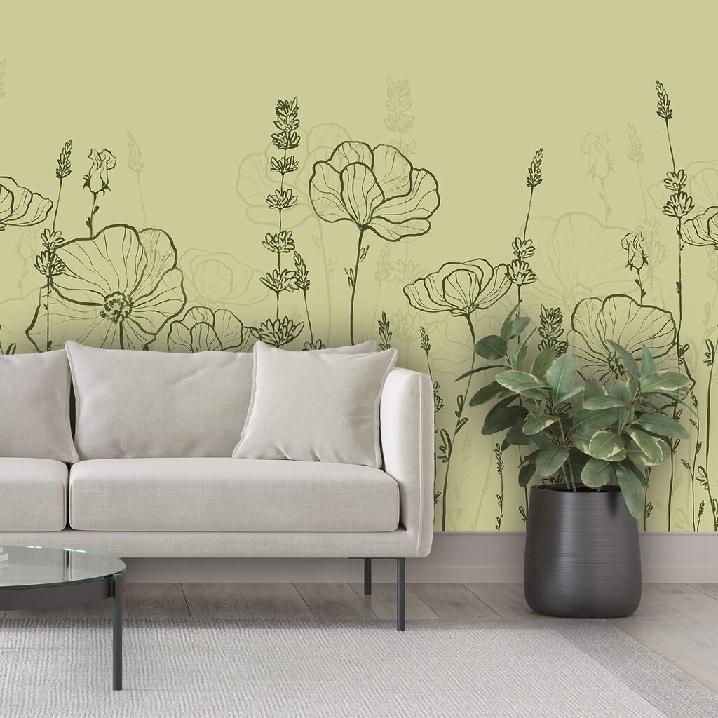 Líneas de flores finas — interior 2