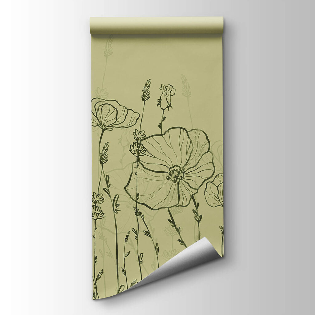 Líneas de flores finas — vista del producto