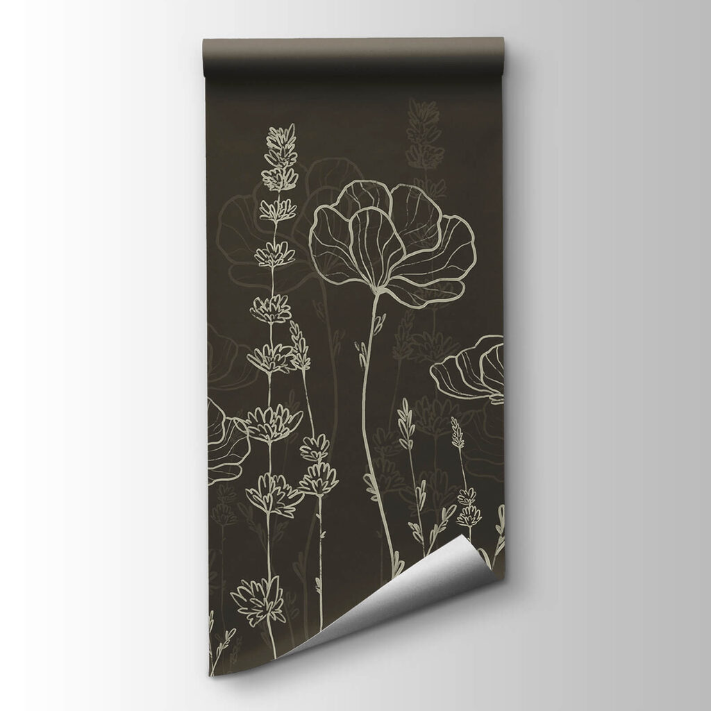 Líneas de flores finas — vista del producto