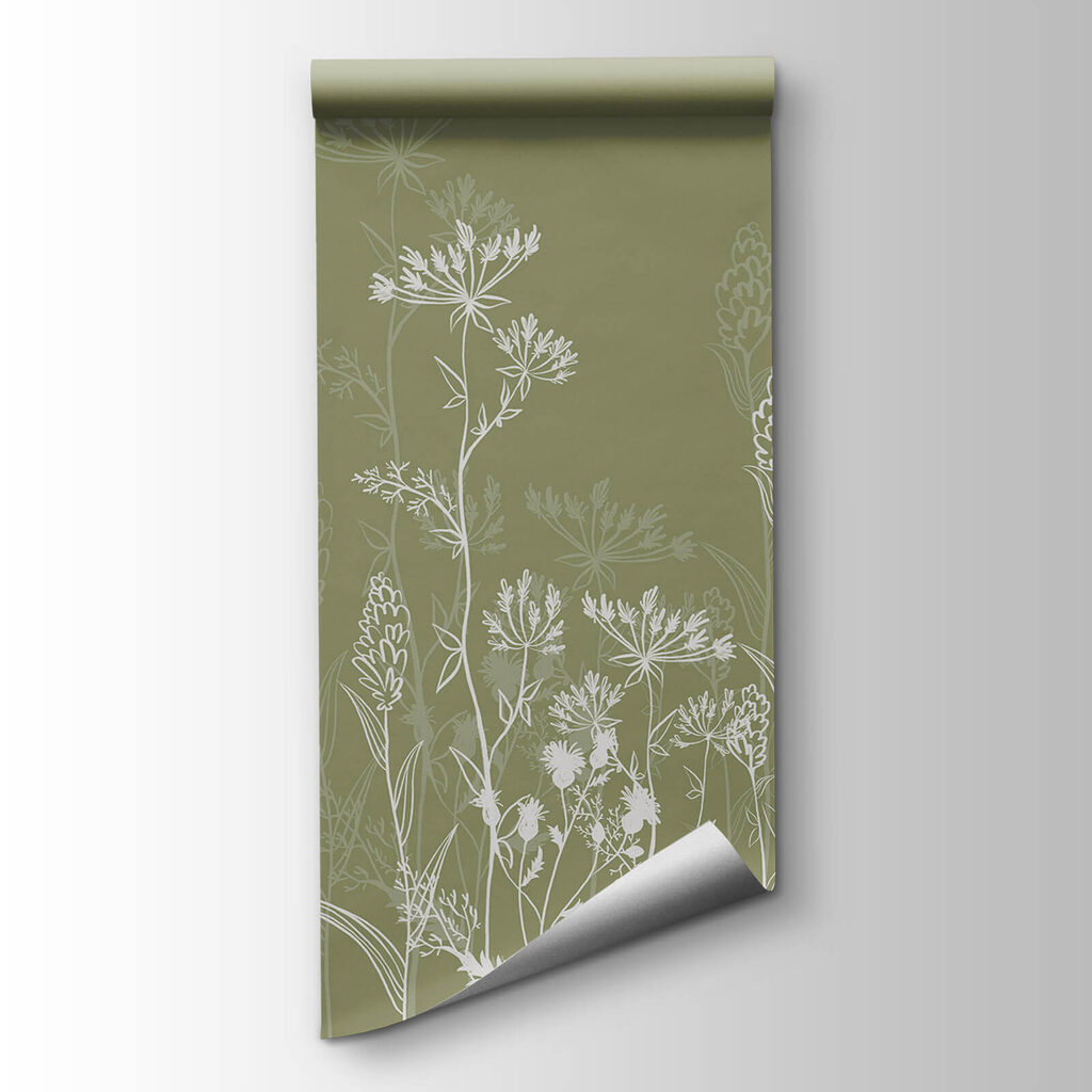 Tallos altos, verde oliva — vista del producto