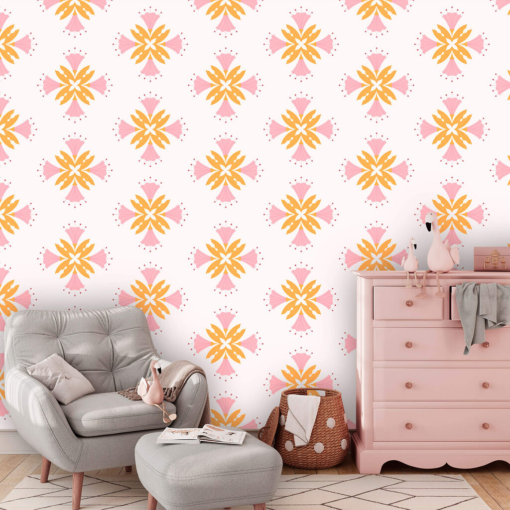 Estrellas rosas y amarillas — interior 1