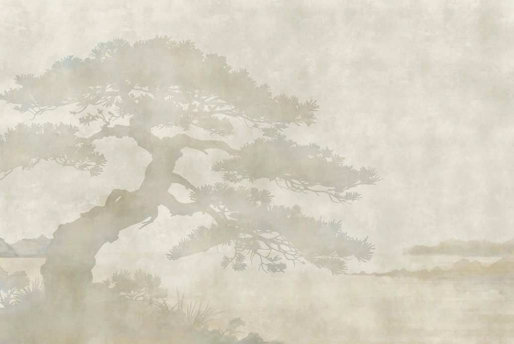 Árbol en la niebla — diseño completo