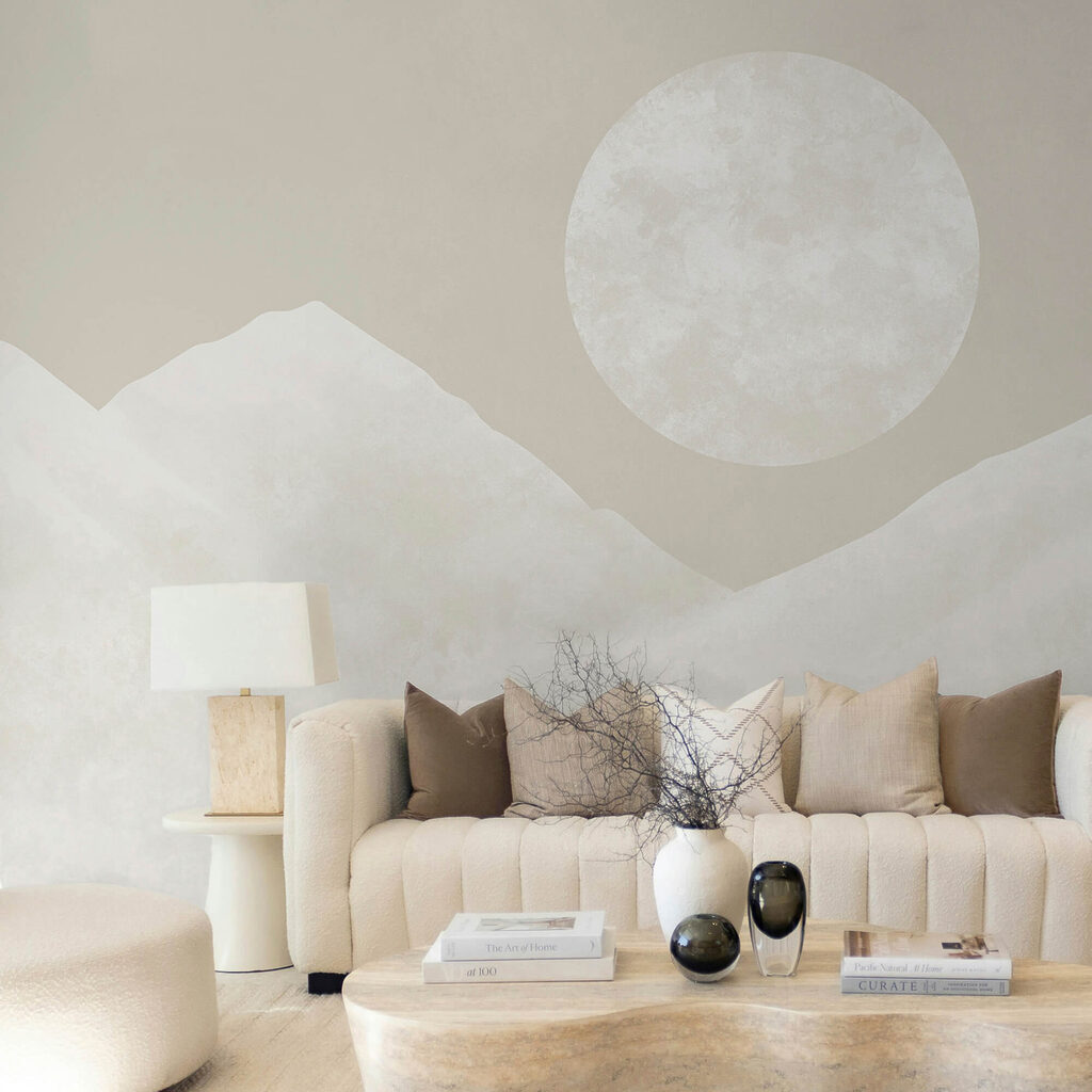 Luna llena sobre montañas — interior 3
