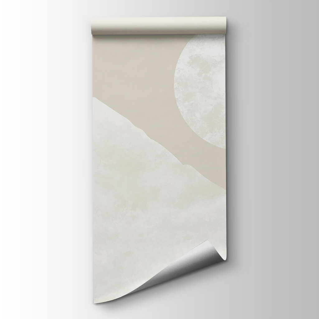 Luna llena sobre montañas — vista del producto