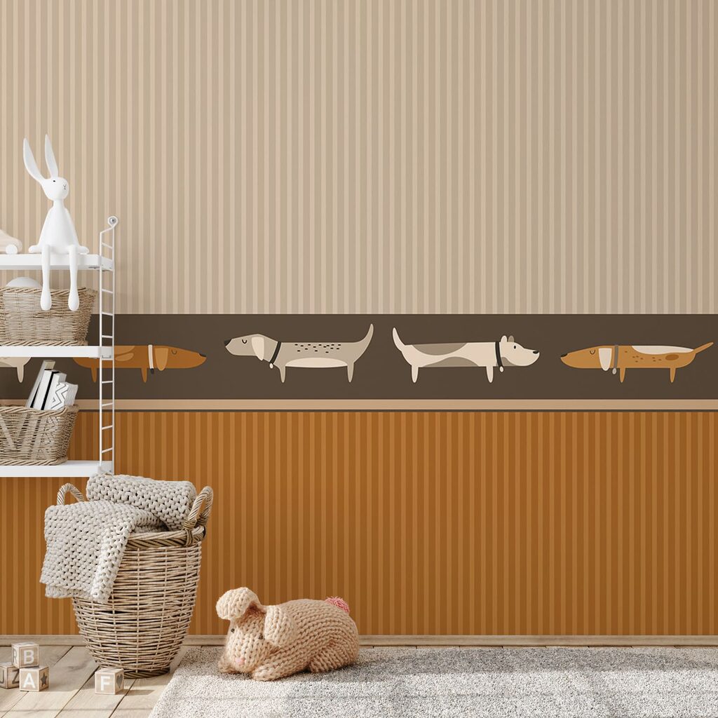 Teckels en fila — interior 1