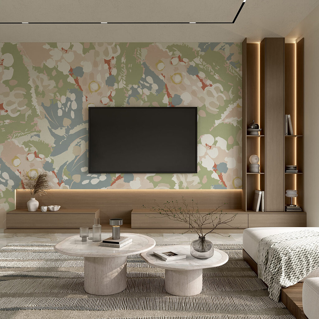 Flores en manchas suaves — interior 1