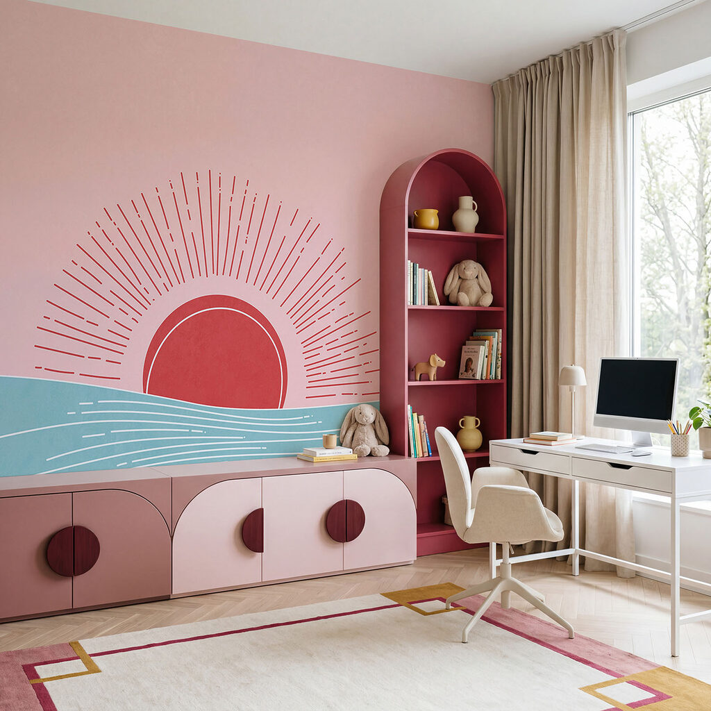 Sol radiante sobre olas — interior 2