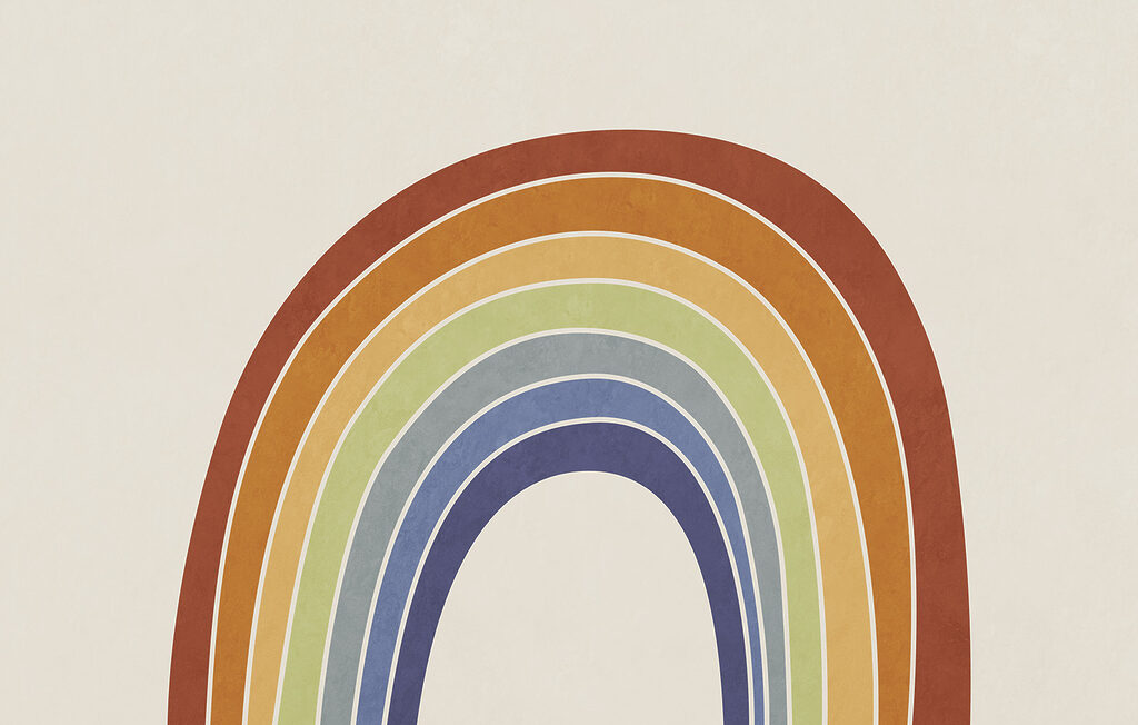 Arcoíris sencillo — diseño completo