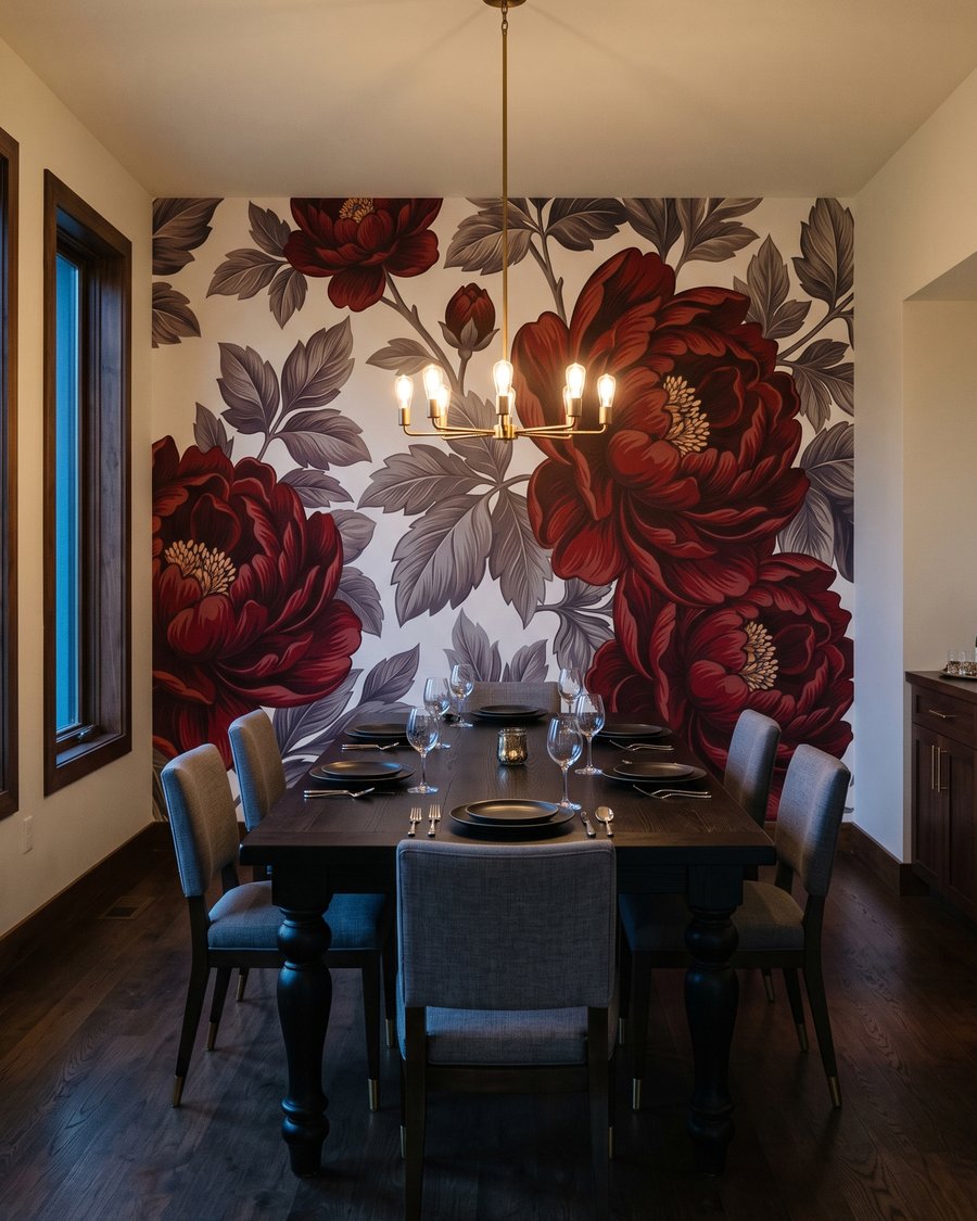 Pétalos rojos, hojas grises — interior 5
