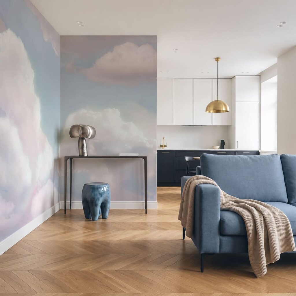 Nubes en tonos pastel — interior 2