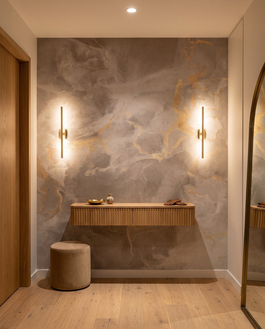 Efecto mármol dorado — interior 5