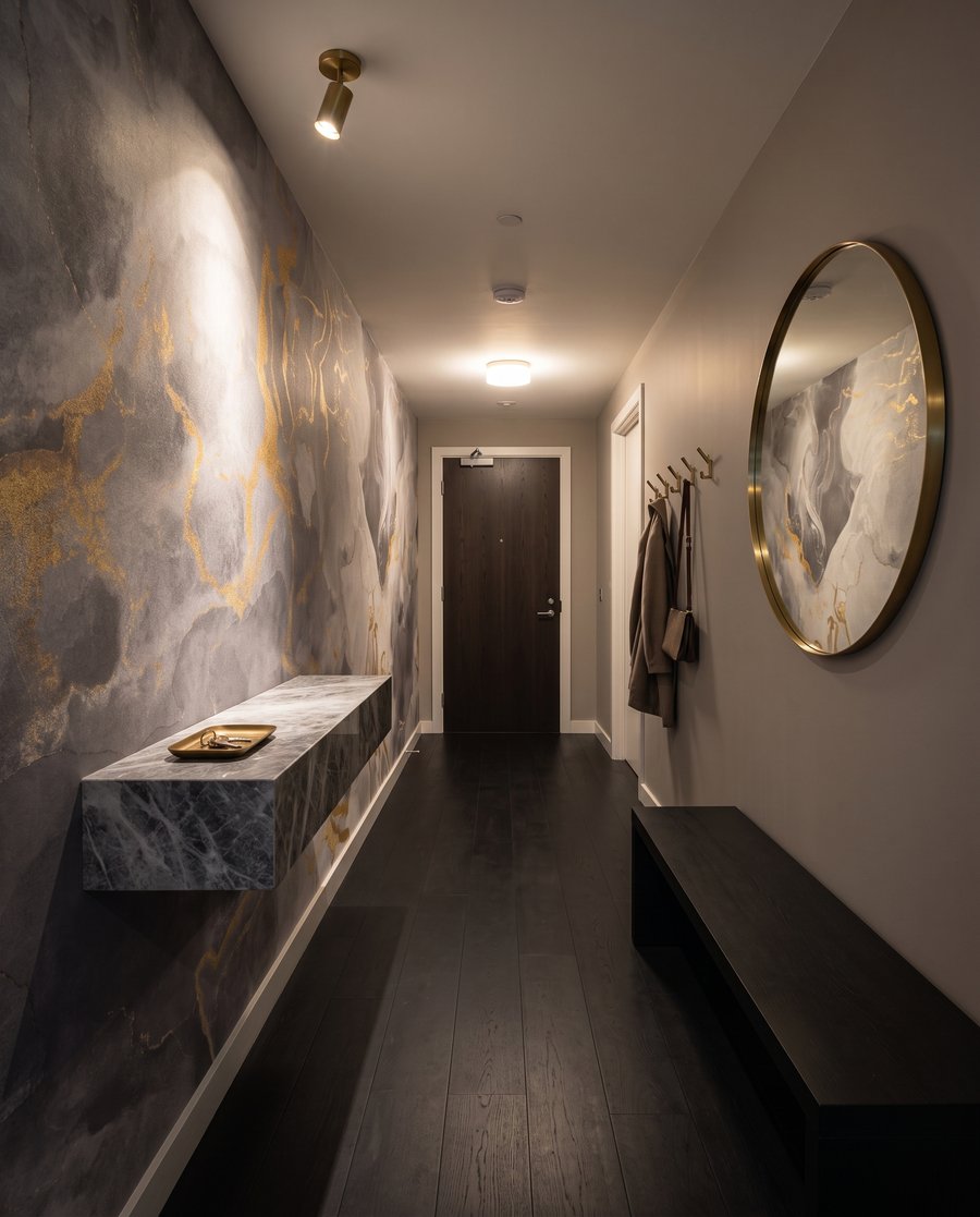 Efecto mármol dorado — interior 5