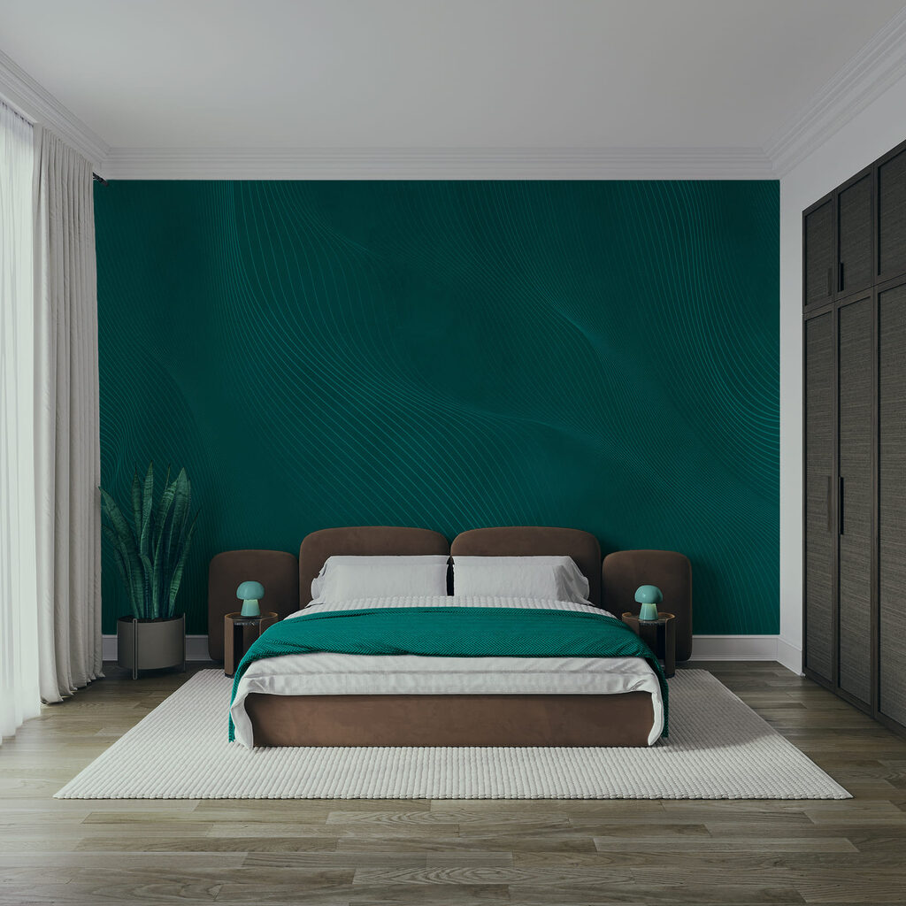 Ondas finas azul petróleo — interior 1