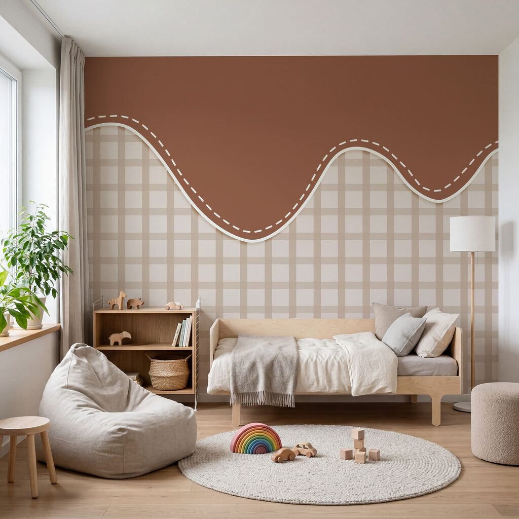 Rombos bajo borde ondulado — interior 3