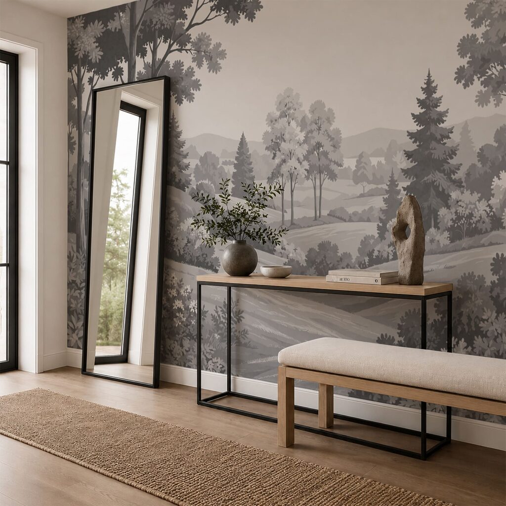 Paisaje en líneas grises — interior 2