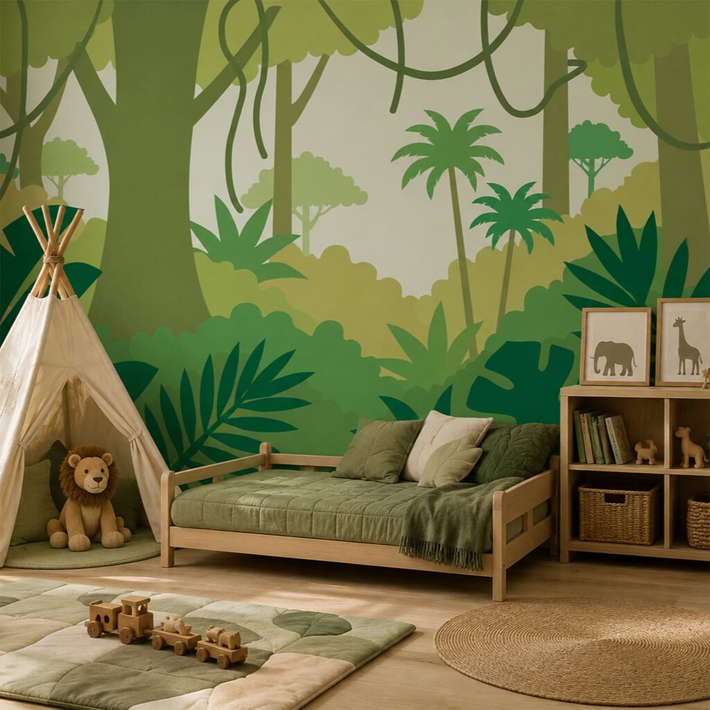 Lianas en selva dibujada — interior 1