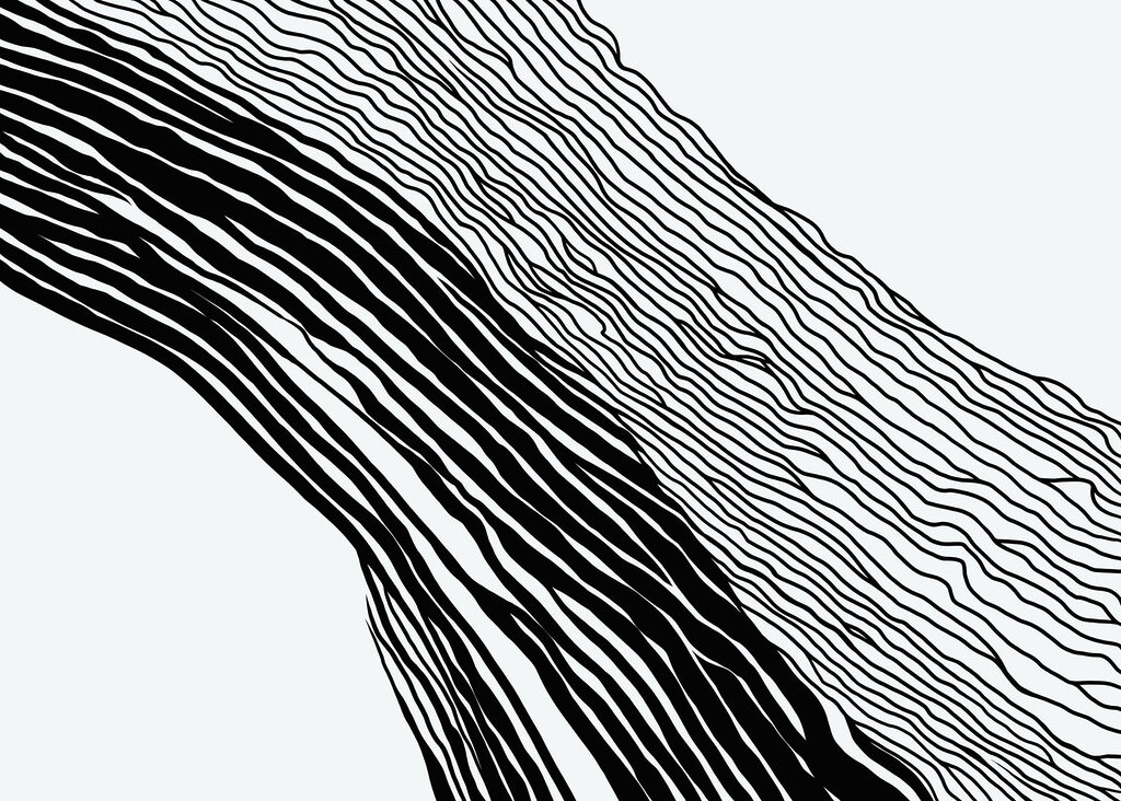 Líneas finas en diagonal — diseño completo