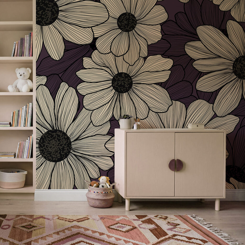 Flores con finos trazos — interior 3