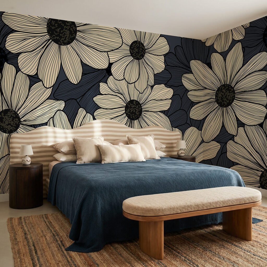 Flores con finos trazos — interior 2