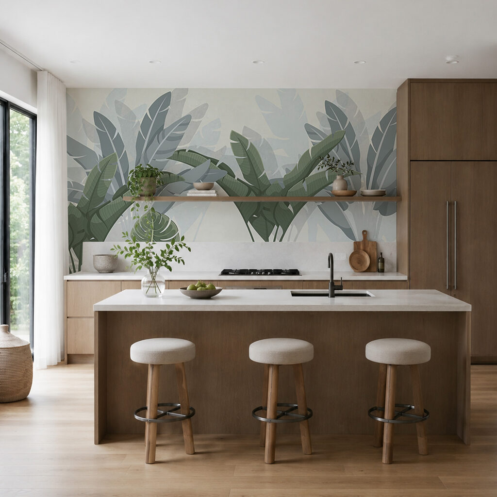 Hojas tropicales en capas — interior 3